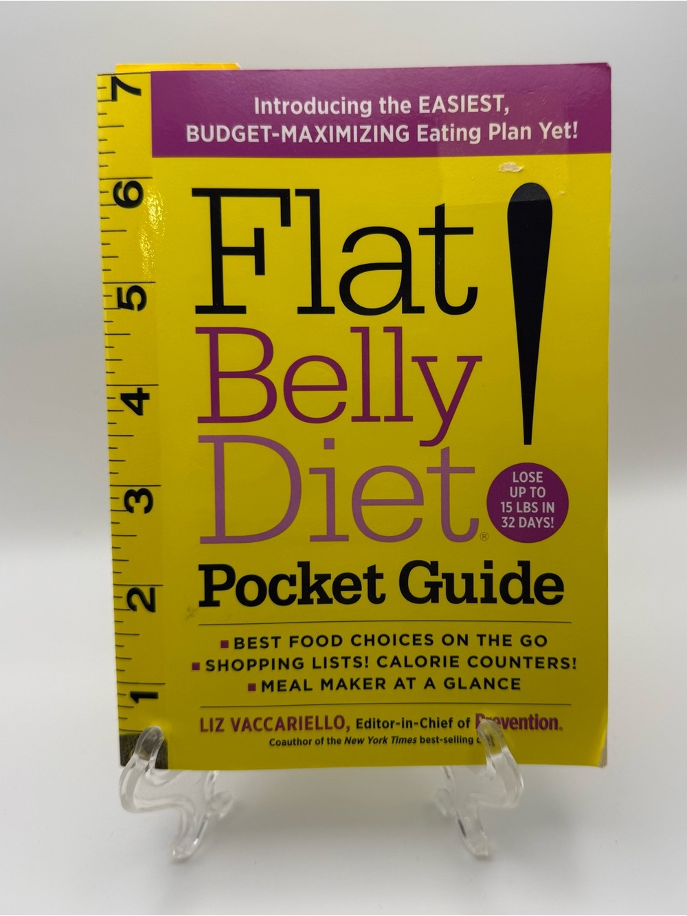 Source Unknown Bright Yellow Flat Belly Diet Pocket Guide